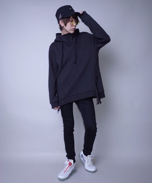 rovtski（ロフトスキー）の「【ビッグシルエット】LEESMA PO HOOD SW W ZIP（パーカー・レディース・ブラック・FREE）」の4枚目の写真