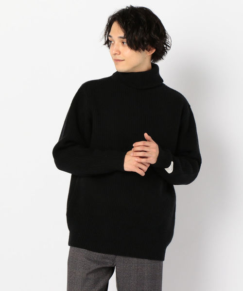 GLOSTER（グロスター）の「片畦タートルネックニット（ニット/セーター・メンズ・ホワイト/ブラック・M/L/S/XL）」の21枚目の写真