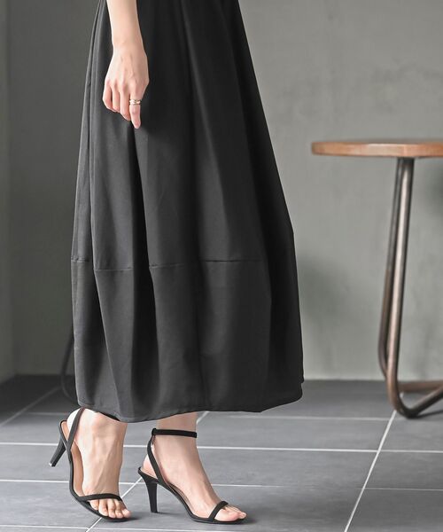 rps（アールピーエス）の「コクーンスカート（スカート・レディース・ブラック/ネイビー/ブルー系その他2/グレー/ライトカーキ/ブラック系その他2/グレイッシュベージュ/ブルー・M/フリー）」の22枚目の写真