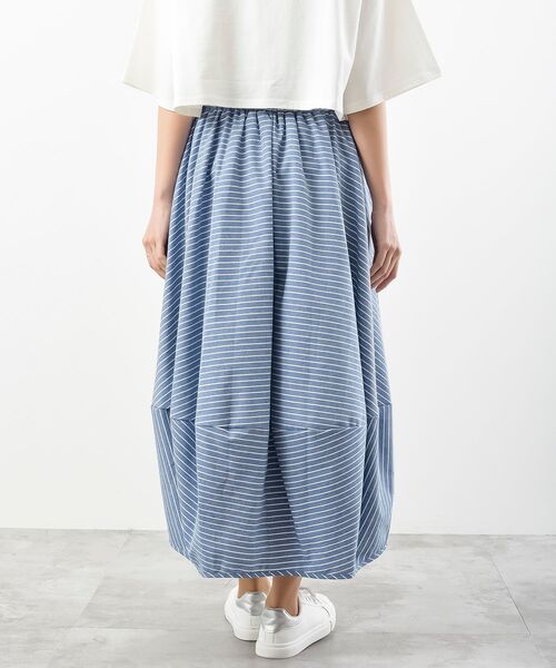 rps（アールピーエス）の「コクーンスカート（スカート・レディース・ブラック/ネイビー/ブルー系その他2/グレー/ライトカーキ/ブラック系その他2/グレイッシュベージュ/ブルー・M/フリー）」の10枚目の写真