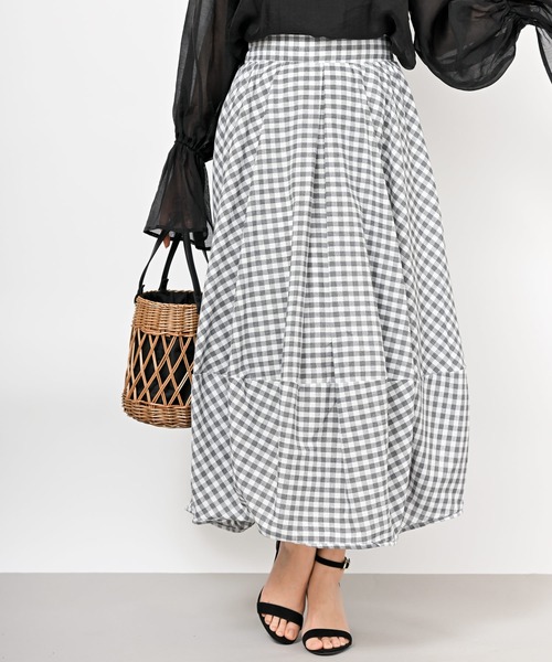 rps（アールピーエス）の「コクーンスカート（スカート・レディース・ブラック/ネイビー/ブルー系その他2/グレー/ライトカーキ/ブラック系その他2/グレイッシュベージュ/ブルー・M/フリー）」の4枚目の写真