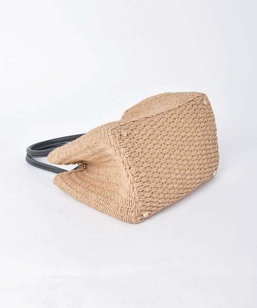 Khaju（カージュ）の「【WEB限定】Khaju:ペーパーフラップトート◇（トートバッグ・レディース・ブラック/ベージュ・ONE SIZE）」の16枚目の写真