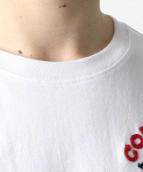 CONVERSE（コンバース）の「CONVERSE/コンバース ロゴサガラ刺繍Ｔシャツ（Tシャツ/カットソー・メンズ・ホワイト/ネイビー/ホワイト系その他/ブラック系その他・LL/M/L）」の5枚目の写真