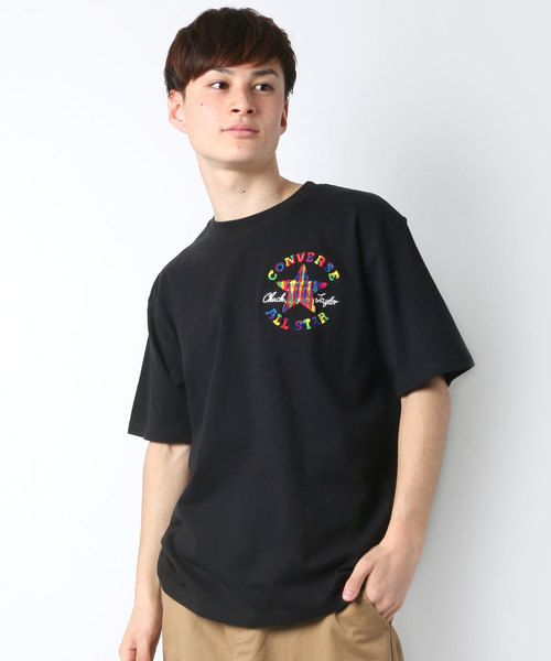 CONVERSE（コンバース）の「CONVERSE/コンバース ロゴサガラ刺繍Ｔシャツ（Tシャツ/カットソー・メンズ・ホワイト/ネイビー/ホワイト系その他/ブラック系その他・LL/M/L）」の15枚目の写真