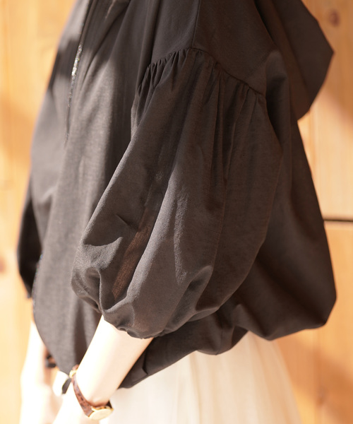 rps（アールピーエス）の「ドロップショルダーボリュームフーディー（パーカー・レディース・ブラック/ベージュ/カーキ・M）」の5枚目の写真