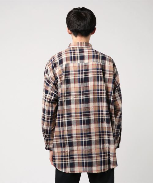 GALLIS ADDICTION（ガリスアディクション）の「GAチェックシャツ（シャツ/ブラウス・メンズ・レッド/ベージュ・FREE）」の4枚目の写真