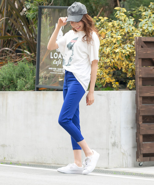 Newlyme（ニューリーミー）の「超ストレッチクロップドスキニーパンツ（その他パンツ・レディース・ベージュ系その他/ブルー/ホワイト/インディゴブルー/カーキ/ブラック・LARGE/MEDIUM/SMALL/X-LARGE）」の22枚目の写真