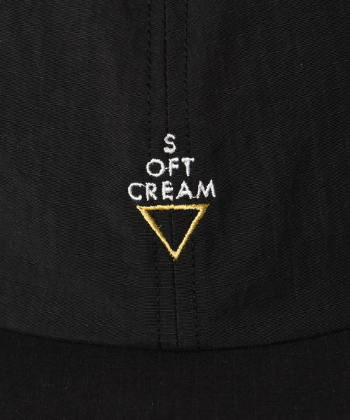 softcream（ソフトクリーム）の「【別注】 ＜SOFTCREAM＞ NYLON RIP 6PANEL CAP/キャップ（キャップ・メンズ・ベージュ/ブラック・FREE）」の6枚目の写真