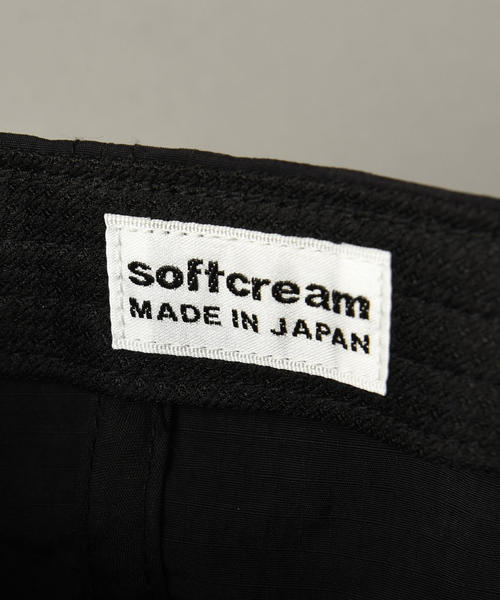 softcream（ソフトクリーム）の「【別注】 ＜SOFTCREAM＞ NYLON RIP 6PANEL CAP/キャップ（キャップ・メンズ・ベージュ/ブラック・FREE）」の5枚目の写真