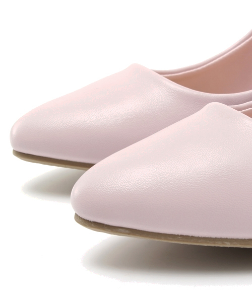 WEGO（ウィゴー）の「WEGO/ポインテッドヒールパンプス（パンプス・レディース・ホワイト/ブラック/サックスブルー/イエロー/ピンク・23.5/24.5）」の9枚目の写真