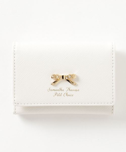 セール フラワーリボンプレート パスケース パスケース Samantha Thavasa Petit Choice サマンサタバサ プチチョイス のファッション通販 Zozotown