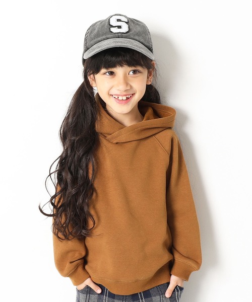 devirock（デビロック）の「裏シャギープルパーカー（パーカー・キッズ・ブラック/ヘザーチャコール/ブルー系その他/グリーン系その他/カーキ/スモークピンク/モカ/ライトブラウン/キャメル/オレンジ系その他・80ｃｍ/90cm/100cm/110cm/120cm/130cm/140cm/150cm/160cm）」の8枚目の写真