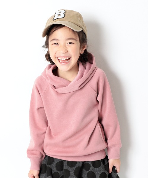 devirock（デビロック）の「裏シャギープルパーカー（パーカー・キッズ・ブラック/ヘザーチャコール/ブルー系その他/グリーン系その他/カーキ/スモークピンク/モカ/ライトブラウン/キャメル/オレンジ系その他・80ｃｍ/90cm/100cm/110cm/120cm/130cm/140cm/150cm/160cm）」の9枚目の写真