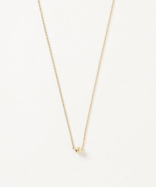 flower（フラワー）の「ワンポイントネックレス（ネックレス・レディース・ホワイト/ゴールド・FREE）」の4枚目の写真