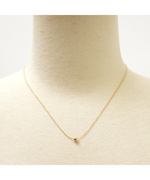 flower（フラワー）の「ワンポイントネックレス（ネックレス・レディース・ホワイト/ゴールド・FREE）」の10枚目の写真