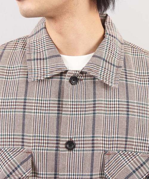 ８(eight)（エイト）の「ビッグ チェックシャツ ネルシャツ（シャツ/ブラウス・メンズ・ブラウン/グレー・MEDIUM/LARGE）」の9枚目の写真