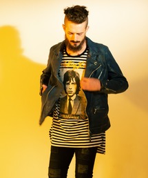 glamb グラム　ローリングストーンズダブルライダース glamb グラム ジャケット Calf Leather Riders Jacket レザー