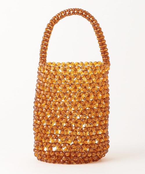 green label relaxing（グリーンレーベルリラクシング）の「FFC ビーズ 1HD バッグ（ハンドバッグ・レディース・ブラウン/ブラック/その他1・FREE）」の10枚目の写真