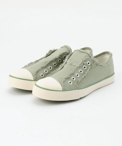 coen(コーエン)の「キャンバススリッポン(スニーカー)(スリッポン・レディース・カーキ/ホワイト/ブラック/ベージュ・MEDIUM/LARGE/X-SMALL/X-LARGE/SMALL)」の15枚目の写真