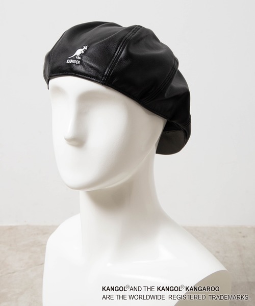 KANGOL(カンゴール)の「∴WEGO/KANGOL 別注フェイクレザーGalaxy / ギャラクシー(ハンチング/ベレー帽・メンズ・ブラック・MEDIUM/LARGE)」の9枚目の写真