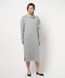 agp/タートルニットロングワンピース(ag)