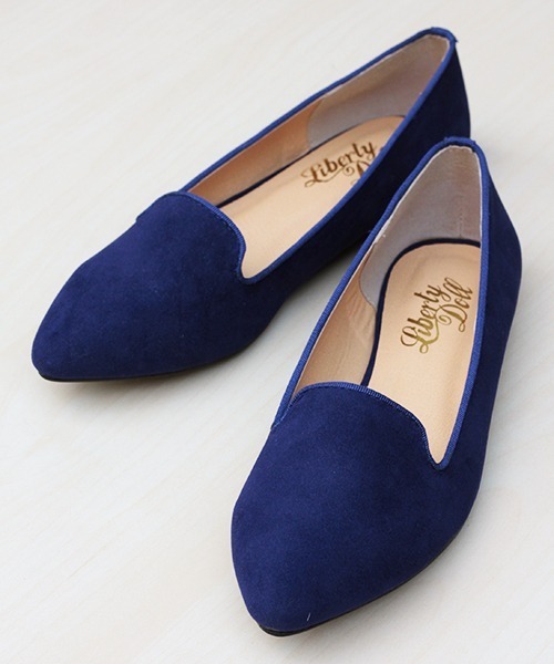 LibertyDoll（リバティードール）の「LiBERTYDOLL /クラシカルなポインテッドトゥ フラット美脚オペラパンプス(5324)（パンプス・レディース・ブラック/グレー/ベージュ/レオパード/レッド/モスグリーン/サックスブルー/チェック/ネイビー/ブラック系その他/シルバー/シルバー系その他/ゴールド系その他/ブラック系その他2・SS/S/M/L/LL/XL）」の7枚目の写真