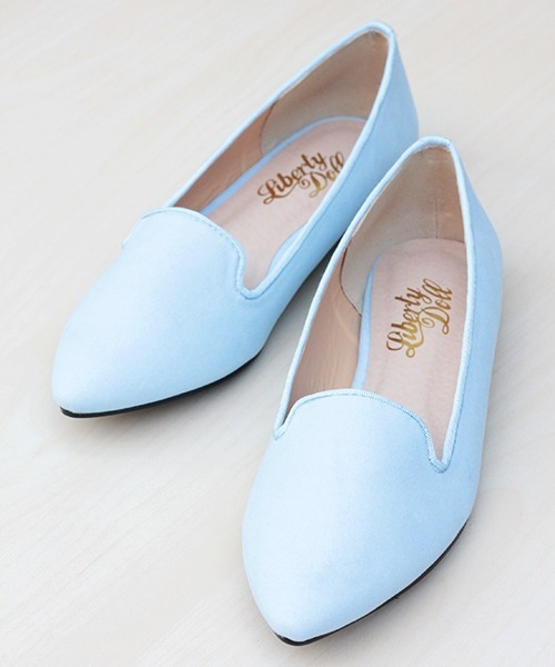 LibertyDoll（リバティードール）の「LiBERTYDOLL /クラシカルなポインテッドトゥ フラット美脚オペラパンプス(5324)（パンプス・レディース・ブラック/グレー/ベージュ/レオパード/レッド/モスグリーン/サックスブルー/チェック/ネイビー/ブラック系その他/シルバー/シルバー系その他/ゴールド系その他/ブラック系その他2・SS/S/M/L/LL/XL）」の8枚目の写真