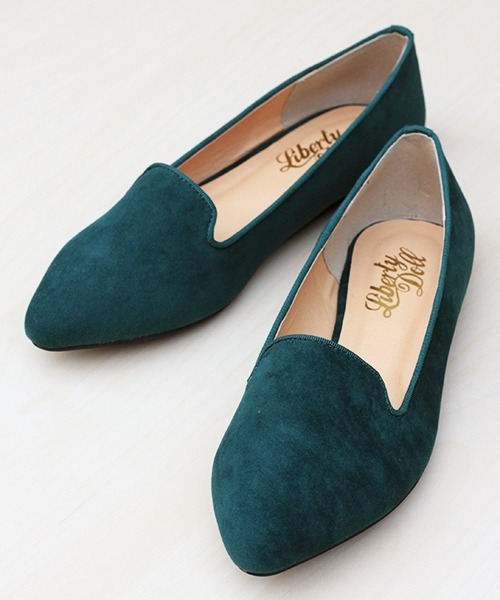 LibertyDoll（リバティードール）の「LiBERTYDOLL /クラシカルなポインテッドトゥ フラット美脚オペラパンプス(5324)（パンプス・レディース・ブラック/グレー/ベージュ/レオパード/レッド/モスグリーン/サックスブルー/チェック/ネイビー/ブラック系その他/シルバー/シルバー系その他/ゴールド系その他/ブラック系その他2・SS/S/M/L/LL/XL）」の6枚目の写真