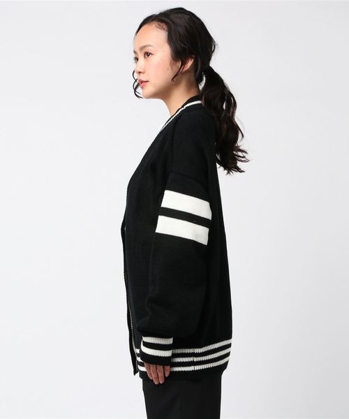 DING（ディング）の「DING/スクールニットカーディガン（カーディガン/ボレロ・レディース・ブラック/グリーン/ホワイト・FREE）」の20枚目の写真