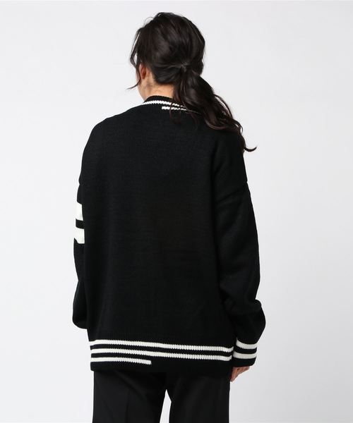 DING（ディング）の「DING/スクールニットカーディガン（カーディガン/ボレロ・レディース・ブラック/グリーン/ホワイト・FREE）」の8枚目の写真