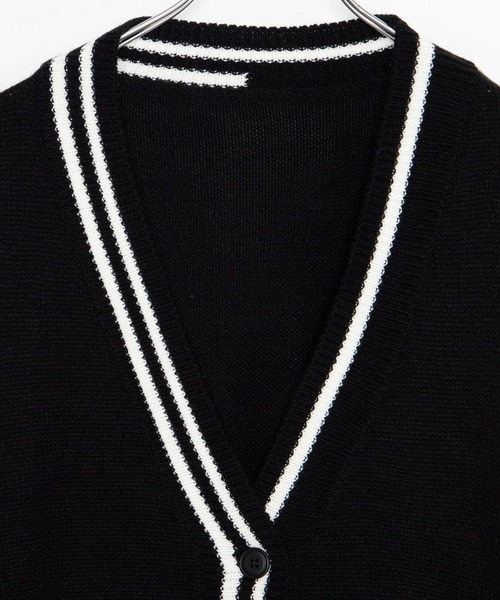 DING（ディング）の「DING/スクールニットカーディガン（カーディガン/ボレロ・レディース・ブラック/グリーン/ホワイト・FREE）」の18枚目の写真