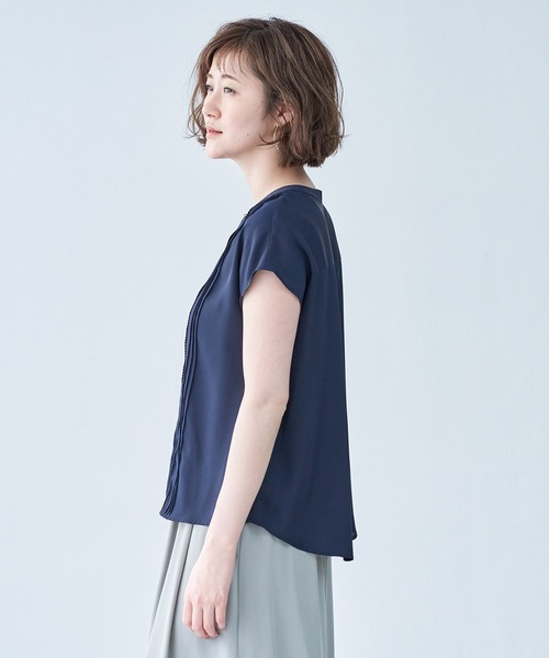 ピンタック レースフレンチスリーブブラウス シャツ ブラウス Rope Picnic ロペピクニック のファッション通販 Zozotown