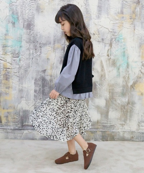 Bee des Bee(ビーデスビー)の「プリーツスカート(スカート・キッズ・ナチュラル/ミント/グレイッシュブルー/ブラック/ブラウン/ブラック系その他/ベージュ系その他・130cm/150cm/100cm/120cm/110cm/140cm)」の9枚目の写真