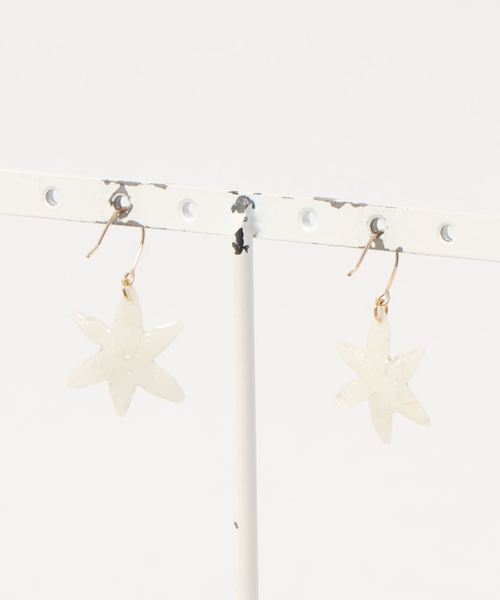 tone(トーン)の「【PAPER ART WORKS】star of bethlehem(ピアス(両耳用)・レディース・ミント/レモンイエロー・FREE)」の3枚目の写真