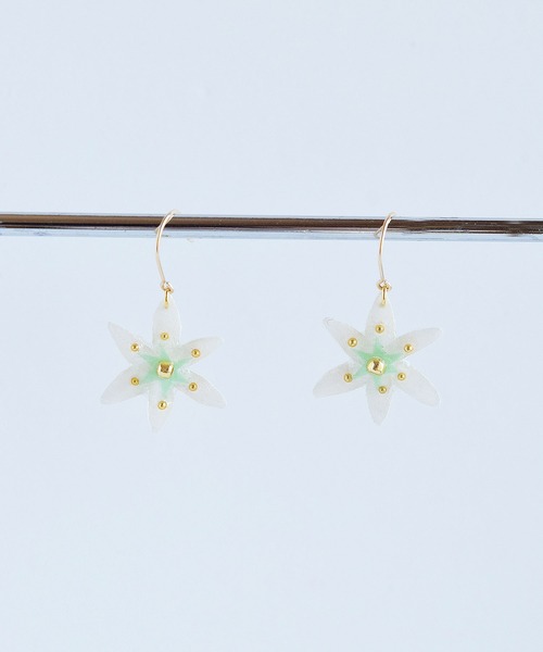 tone(トーン)の「【PAPER ART WORKS】star of bethlehem(ピアス(両耳用)・レディース・ミント/レモンイエロー・FREE)」の9枚目の写真