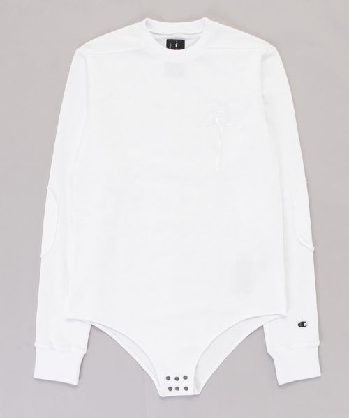 Rick Owens（リックオウエンス）の「RICK OWENS X CHAMPION / "BODY MIN 4" スウェット（Tシャツ/カットソー・メンズ・ブラック/ホワイト・MEDIUM/SMALL）」の2枚目の写真