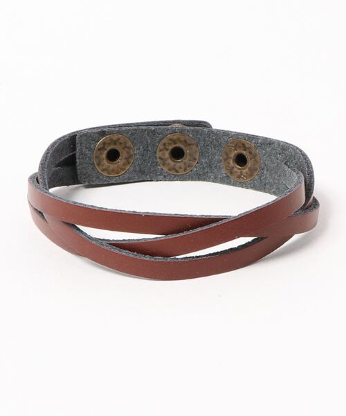 Fun & Daily(ファンアンドデイリー)の「F&D : Triple Twist Leather Bracelet(ブレスレット・メンズ・ブラック/ブラウン/ライトブラウン/ホワイト/ダークブラウン/ベージュ/ブラウン系その他・FREE)」の10枚目の写真
