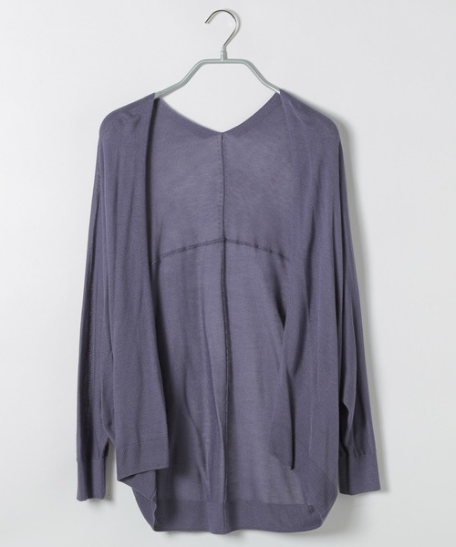 LAKOLE（ラコレ）の「【接触冷感】14Gドルマンショートカーディガン / LAKOLE（カーディガン/ボレロ・レディース・ライトベージュ/ライラック/ライトグリーン/ブラック/オフホワイト・FREE）」の5枚目の写真