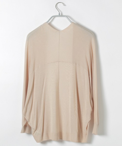 LAKOLE（ラコレ）の「【接触冷感】14Gドルマンショートカーディガン / LAKOLE（カーディガン/ボレロ・レディース・ライトベージュ/ライラック/ライトグリーン/ブラック/オフホワイト・FREE）」の18枚目の写真