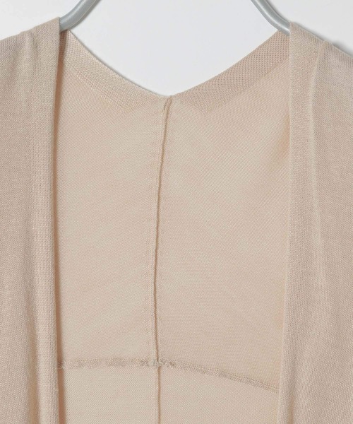 LAKOLE（ラコレ）の「【接触冷感】14Gドルマンショートカーディガン / LAKOLE（カーディガン/ボレロ・レディース・ライトベージュ/ライラック/ライトグリーン/ブラック/オフホワイト・FREE）」の19枚目の写真