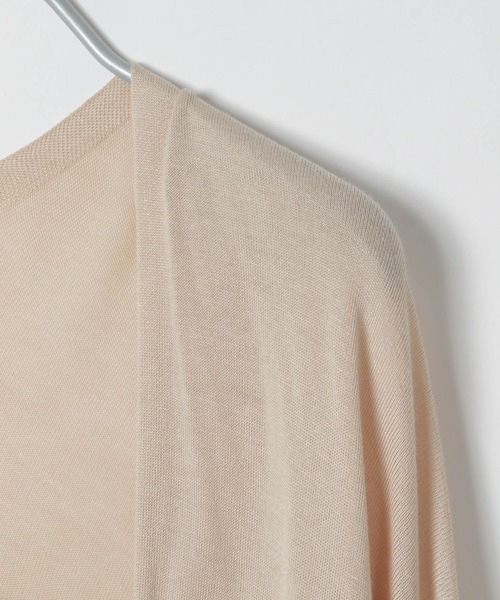 LAKOLE（ラコレ）の「【接触冷感】14Gドルマンショートカーディガン / LAKOLE（カーディガン/ボレロ・レディース・ライトベージュ/ライラック/ライトグリーン/ブラック/オフホワイト・FREE）」の21枚目の写真