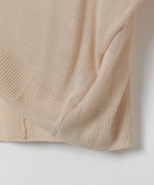 LAKOLE（ラコレ）の「【接触冷感】14Gドルマンショートカーディガン / LAKOLE（カーディガン/ボレロ・レディース・ライトベージュ/ライラック/ライトグリーン/ブラック/オフホワイト・FREE）」の10枚目の写真