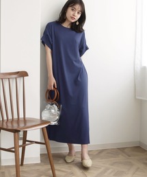(入荷無し)【cheriella】ボリューム袖COOLタッチスリットワンピース