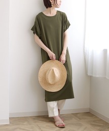 (入荷無し)【cheriella】ボリューム袖COOLタッチスリットワンピース