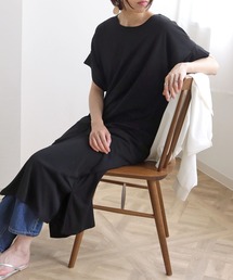 (入荷無し)【cheriella】ボリューム袖COOLタッチスリットワンピース