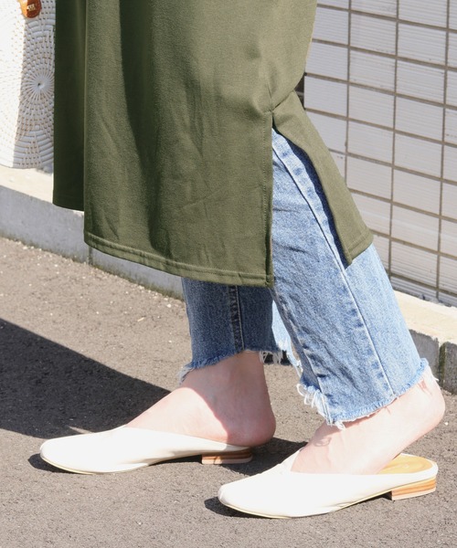 cheriella（シェリエラ）の「(入荷無し)【cheriella】ボリューム袖COOLタッチスリットワンピース（ワンピース・レディース・ブラック/ネイビー/カーキ/モカ・M）」の15枚目の写真