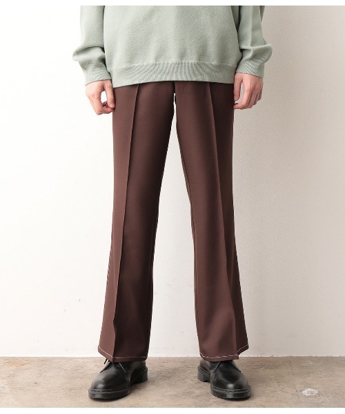 JUNRED（ジュンレッド）の「【セットアップ可能】ラスターツイルセミフレアパンツ（その他パンツ・メンズ・ブラック/ブラック系その他/ダークブラウン・S/M/L）」の20枚目の写真