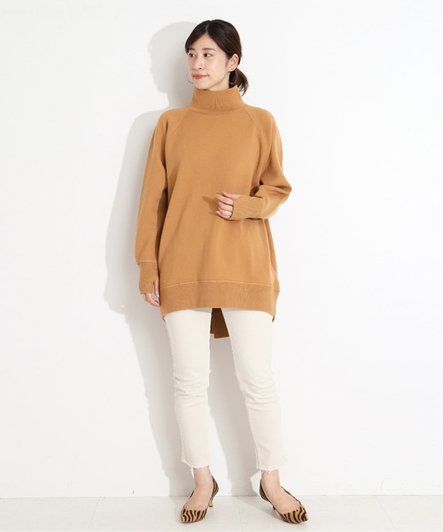 VERMEIL par iena（ヴェルメイユパーイエナ）の「ハイネックロングプルオーバー◆（ニット/セーター・レディース・ブラック/グレー/キャメル・FREE）」の6枚目の写真