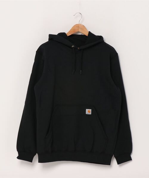 Carhartt(カーハート)の「ワンポイントスウェットプルオーバーパーカー(パーカー・メンズ・ブラック/ネイビー・S/M/L/XL)」の2枚目の写真