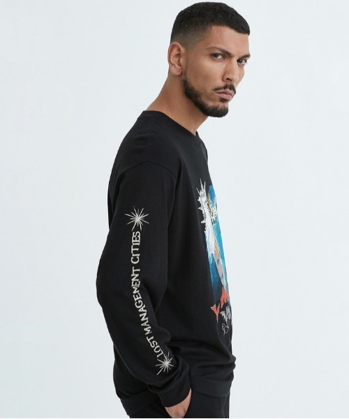 Tシャツ・カットソー LMC WM PRINTED MESH LONG SLV TEE SA664 LMCの「【LMC】ZT LONG SLV TEE / ZT グラフィック ロング